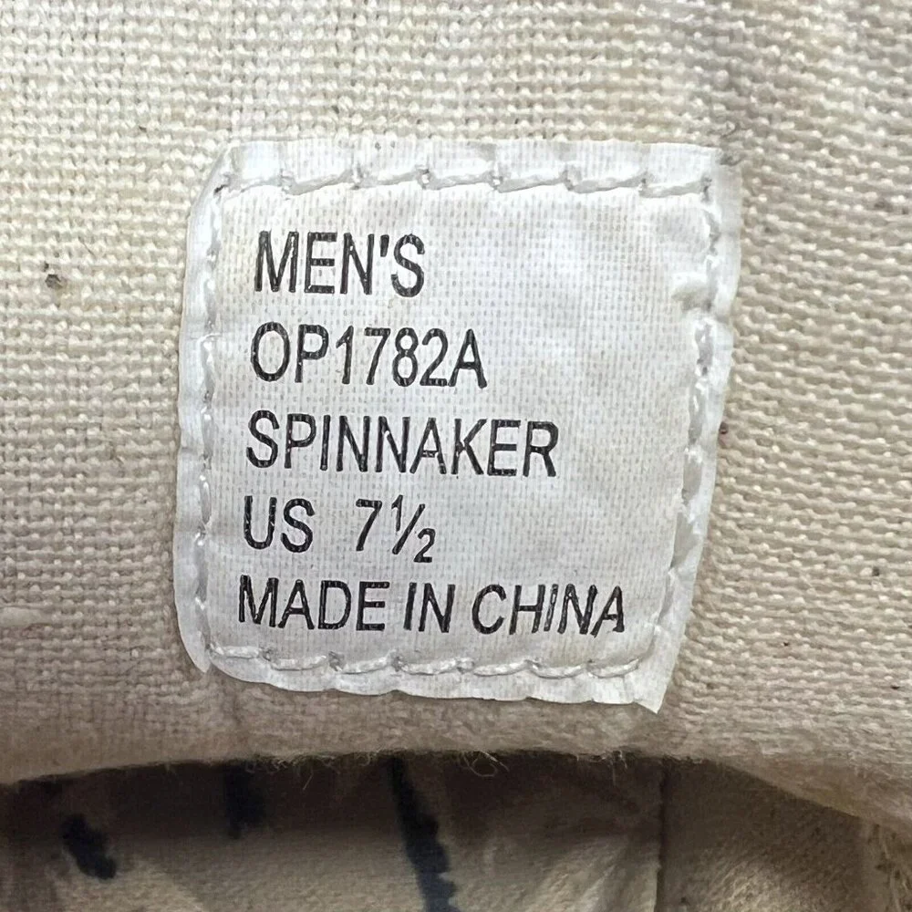 Ocean Pacific OP Spinnaker Deck Boat Tan Shoes Sz 7.5 Style OP1782A Canvas Prep